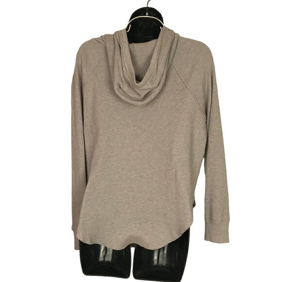 TNA Golden Grey Waffle Knit Thermal Kangaroo Pocket Size S - Picture 5 of 7